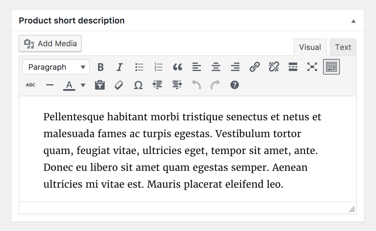 product short description